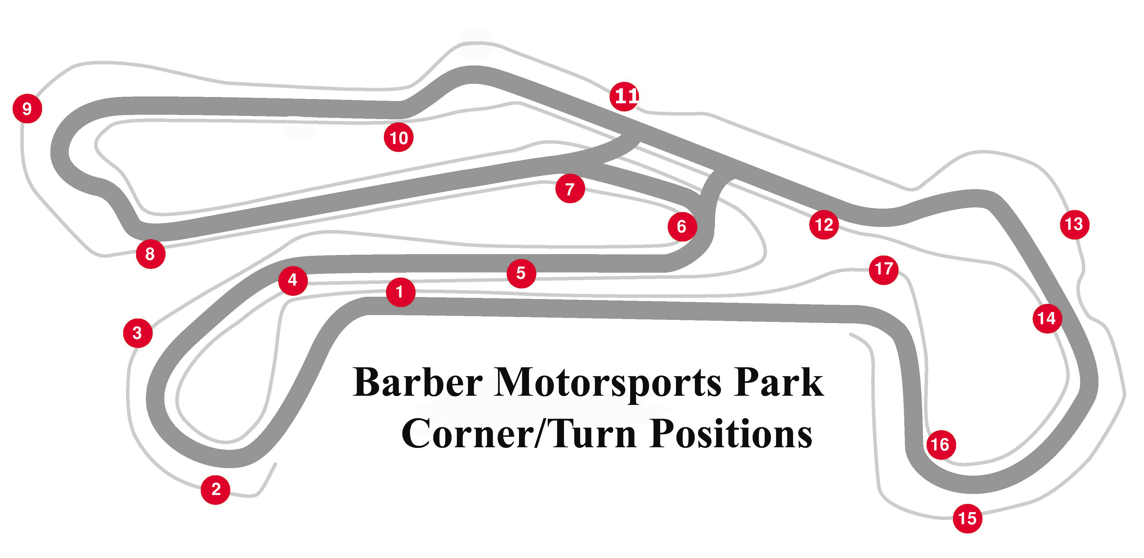 Park Track Map Barber Vintage Motorsports Museum