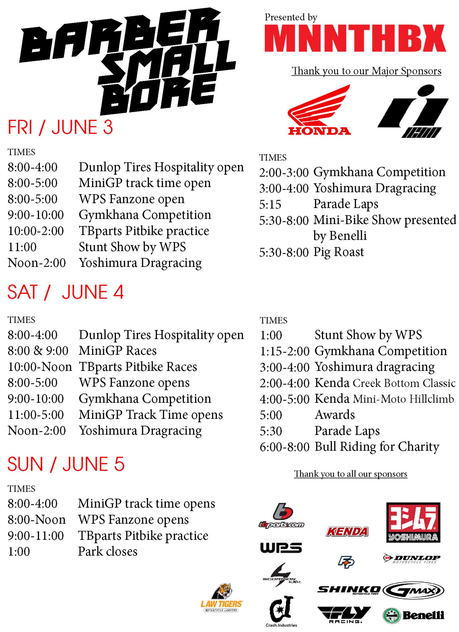 Schedule Barber Vintage Motorsports Museum